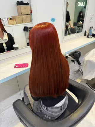 カラー 🍒♡艶髪暖色カラー saaya♡🍒のヘアスタイル