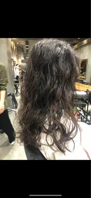 ロング パーマ マンツーマン／韓国 ヘア‎Amiのヘアスタイル