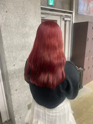 ロング 鈴木瑛里／ブロンド ベージュ／男女のヘアスタイル