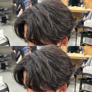 パーマ メンズ 渋谷サーフカール アメカジ美容師のヘアスタイル