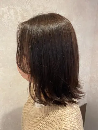 ミディアム カラー CIEL天六店 三上春のヘアスタイル
