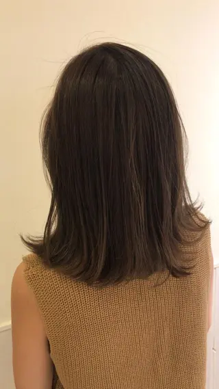 ミディアム カラー 清水 ちひろ ✄トップスタイリストのヘアスタイル