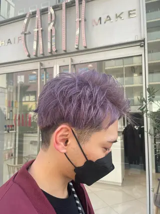 カラー メンズ 大野 輝のヘアスタイル