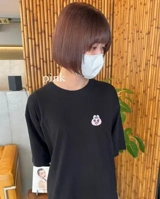 ショート カラー 山下恋佳/矢場町/ ブリーチ/ショートのヘアスタイル