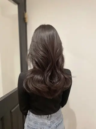 ロング カラー 🫧ナオ🫧 /韓国 ヘア/ マンツーマンのヘアスタイル