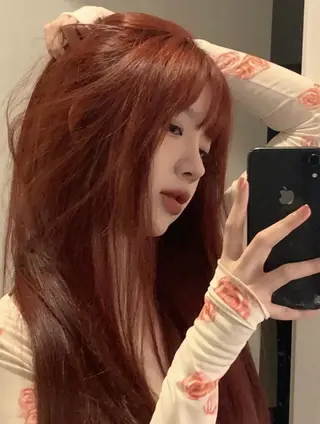 カラー 夏の暖色カラー💞 渋谷FRUITSのヘアスタイル