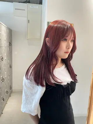 セミロング カラー 月100人以上 髪質改善施術｜谷口のヘアスタイル