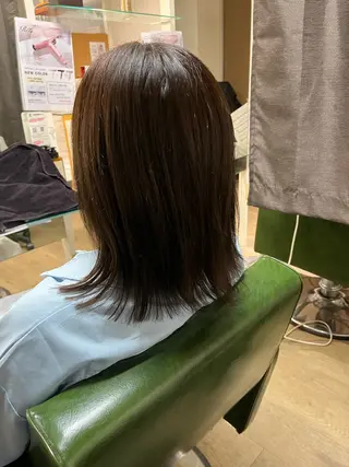 ミディアム カラー チーモハッピーヘアメイク所属・きたむら あやののヘアスタイル