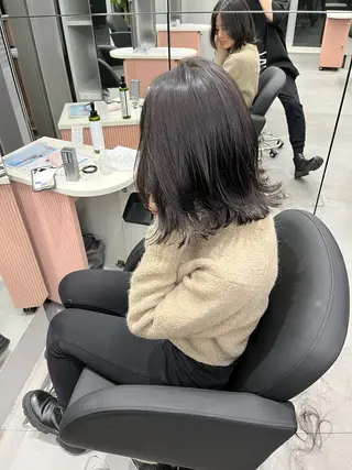 ミディアム 岸田 悠佑のヘアスタイル