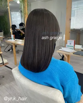 ミディアム カラー 赤味消し.髪質改善 🌿𝘠𝘜𝘙𝘐のヘアスタイル