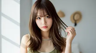 ミディアム 土肥 美羽のヘアスタイル