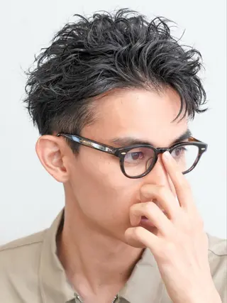 ショート パーマ メンズ 11.12月限定割引 fifth前比嘉💥のヘアスタイル