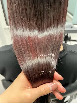 ロング カラー レイヤー/髪質改善/ 美髪矯正/手塚凌のヘアスタイル