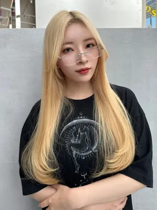 ロング カラー minx shibuya  smart saron所属・レイヤーカット 清水翔太のヘアスタイル