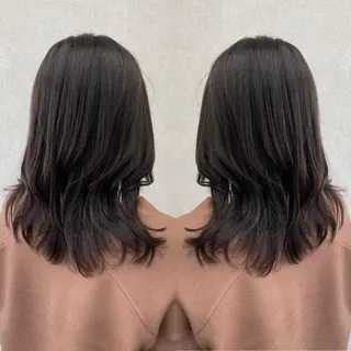 セミロング カラー tocca 💜石田愛結💜のヘアスタイル