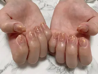 ネイル はな💎ネイル ワンホン、長さ出しのネイルデザイン