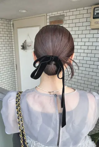 ヘアアレンジ 参列♡デートゆるふわ ヘアメイク🎀みゆうのヘアスタイル