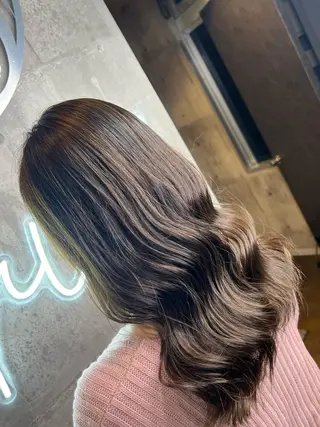 ロング カラー ミルクティーハイトー ン💖Mikaのヘアスタイル