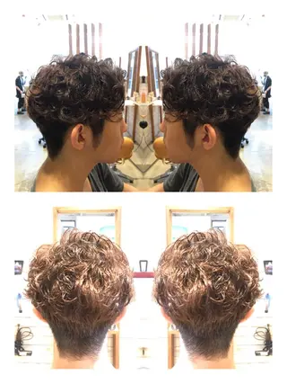 ショート パーマ メンズ Emerge武蔵小杉所属・/本物の髪質改善/ 古川新のヘアスタイル