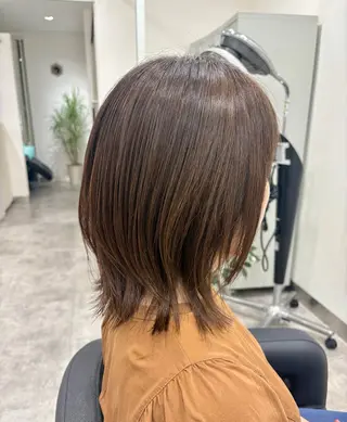 ミディアム カラー ヘアアレンジ 💝似合わせカット& カラーＵｒｕｎａ💝のヘアスタイル