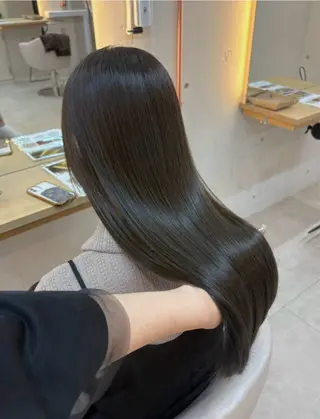 ロング カラー ヘアアレンジ MISAKI🤍 似合わせ透明感カラーのヘアスタイル