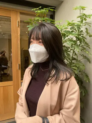 ロング カラー 美髪ストレート 川本雄己のヘアスタイル