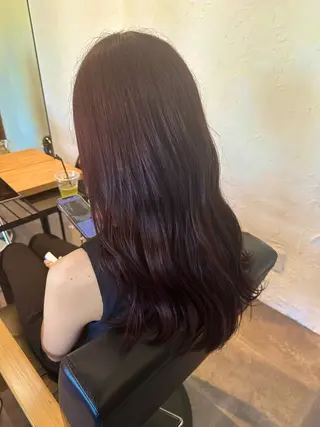 ロング カラー 𝑭𝒖𝒌𝒂🩶 モテ髪×透明感カラーのヘアスタイル