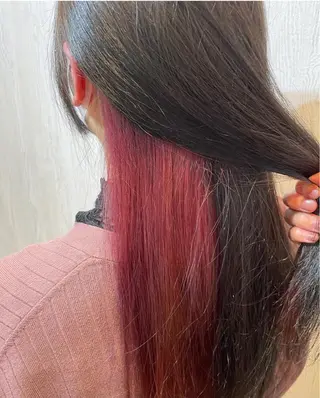 ミディアム カラー ヘアアレンジ HUENEST アカデミーサロンのヘアスタイル