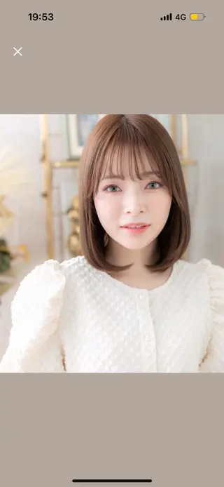 ミディアム カラー 透明感カラー️🫧 清水杏乃のヘアスタイル