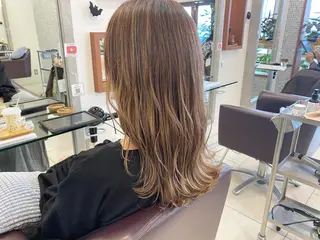 セミロング カラー 鈴木 翔梧のヘアスタイル