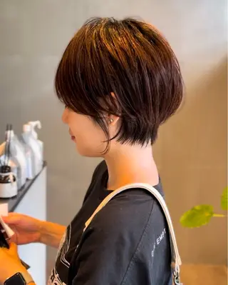 ショート カラー かこ 豊中のヘアスタイル