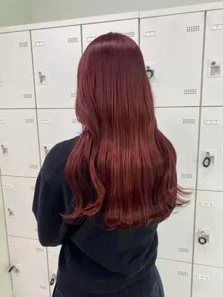 セミロング カラー 大人っぽ♡上品な暖色 ♡ブリーチなし♡のヘアスタイル