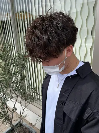 パーマ メンズ 吹田 駿 髪質改善縮毛矯正のヘアスタイル