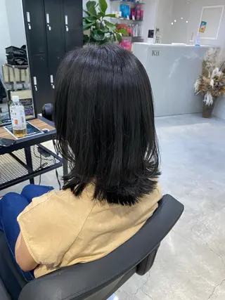 ミディアム 中西 きょうかのヘアスタイル