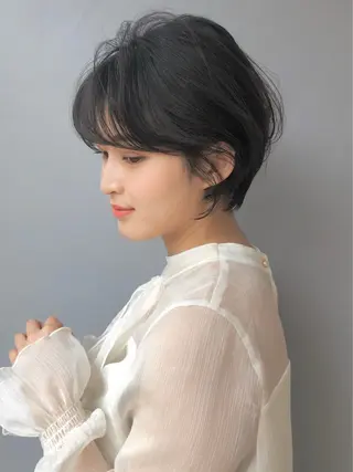 ショート カラー パーマ 銀座salon所属・菅野 恵のヘアスタイル