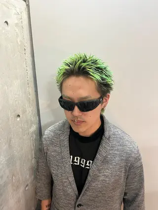 ショート カラー パーマ メンズ 🔥メンズ 特化🔥菊水皐暉🔥のヘアスタイル