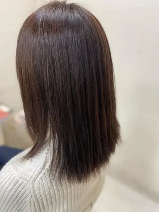 セミロング カラー 菊地 美憂のヘアスタイル