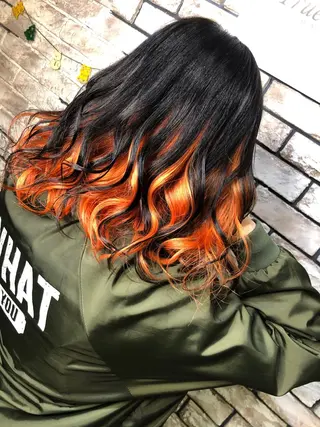 セミロング カラー ハイトーン/韓国風 🤍Nacchi🐈のマツエク・マツパデザイン