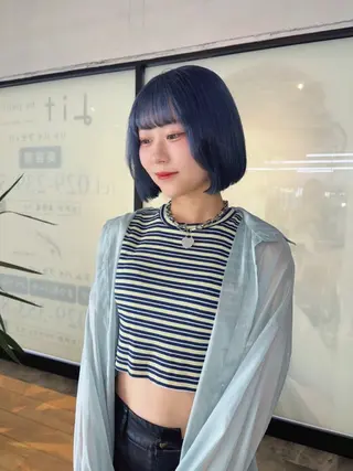 ミディアム 🧋ミルクティーカラ ー🧋特化小林拓登のヘアスタイル