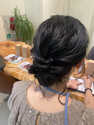 ロング カラー パーマ ヘアアレンジ メンズ 銀座/前髪顔まわり/ 透明感カラー/danのヘアスタイル