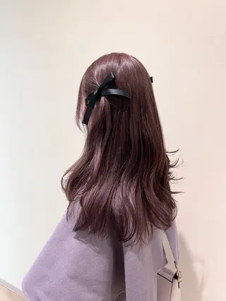 ロング RIKO👼🏻💓 韓国ガーリーのヘアスタイル