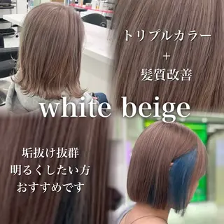 ミディアム カラー ヘアアレンジ 透明感💕今っぽ似合 わせ𝐍𝐨. 𝟏のヘアスタイル