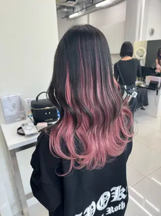 ロング カラー ALIVE原宿🖤 カラーリストるねこのヘアスタイル