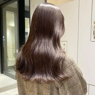 ロング カラー cie所属・ボブ/ミニボブ 透明感カラーkadoのヘアスタイル