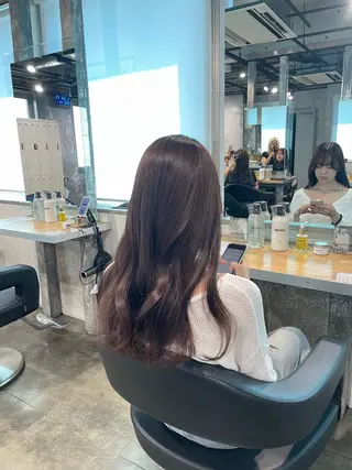 カラー 🤍韓国ヘア🤍透明 感ベージュ/まりんのヘアスタイル