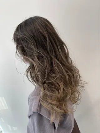 ロング カラー パーマ 巻けるケア縮毛矯正✨ ケアカラー✨山下のヘアスタイル