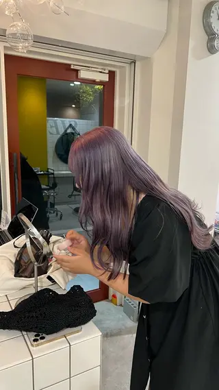 ロング 室屋 鈴音のヘアスタイル