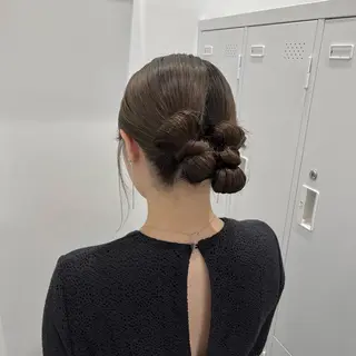 ヘアアレンジ riko/レイヤー/ 艶カラー/ヘアセットのヘアスタイル