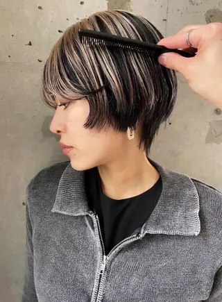 ショート カラー sano rikitoのヘアスタイル