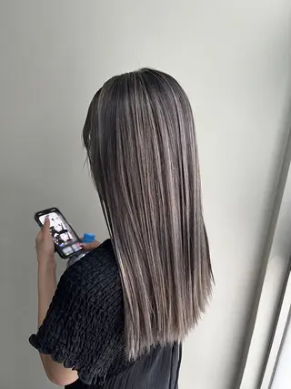 ロング カラー 🌈ダブルカラー🌈 💚みやのしんじ💚のヘアスタイル